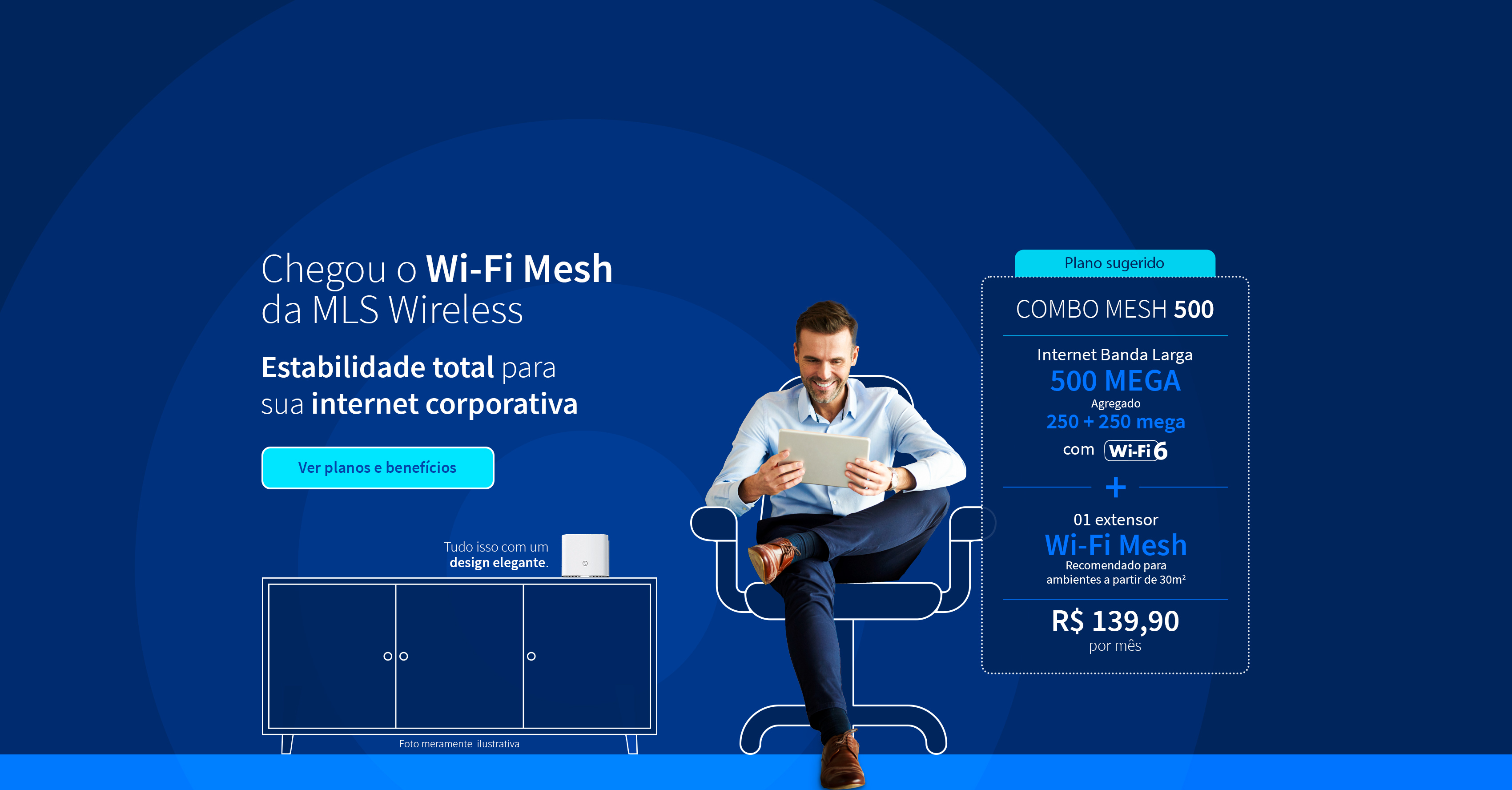 Planos com extensor MESH